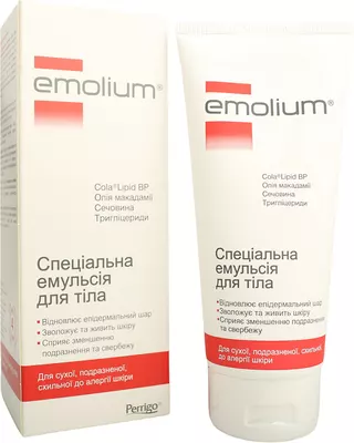 Емоліум спеціальна емульсія для тіла для сухої, подразненої та схильної до алергії шкіри 200 мл — Фото 4