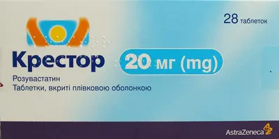 Крестор таблетки вкриті оболонкою 20 мг №28 — Фото 1